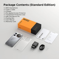 DOOGEE M30 4G LTE Rugged Phone Android 16 Waterproof TWS Earbuds 64MP 256GB NFC