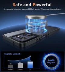 Motorola Moto G Power 2025/2026 Case, Magnetic Phone Case with Screen Protector