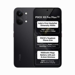 POCO X8 Pro Max 512GB 12GB RAM Unlocked | Dimensity 9500s | 9000mAh | Black