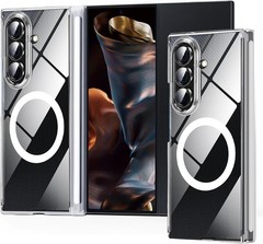 Clear Samsung Galaxy Z Trifold Magnetic Case with Hinge Protection for Phones