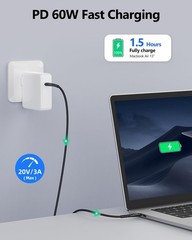 2FT USB C to USB C Cable, 2-Pack 60W USBC Fast Charger for iPhone, Galaxy, iPad,