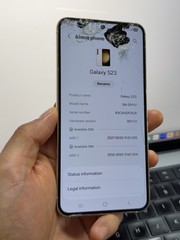 Samsung Galaxy S23 Unlocked White / Cream 128GB (Cracked) #24476