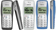 Cellphone Nokia 1100 GSM 900/1800MHz Original Mobile Phone – Black/White/Blue