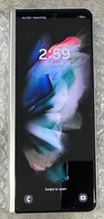 AS-IS Samsung Galaxy Z Fold3 SM-F926U – 256GB – Phantom Silver Damaged