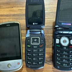 Vintage Cell Phone Lot of 5 Samsung LG HTC Alltel Verizon Flip Phones Untested