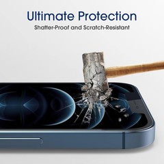 2PCS Screen Protector for iPhone 12 Pro Max 6.7 Inch Tempered Glass Case Friendl