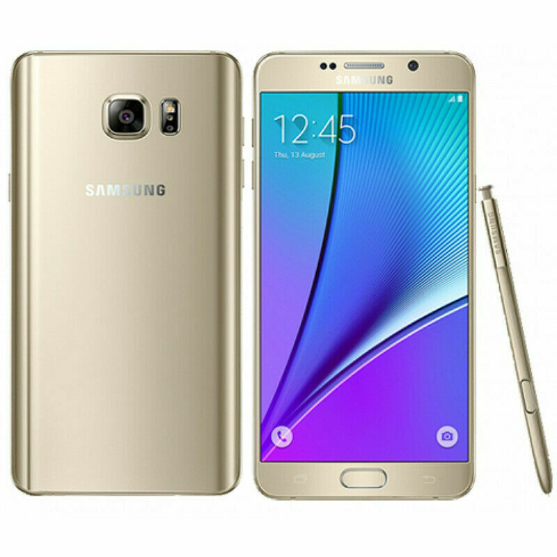 Samsung Galaxy Note 5 SM-N920P 32GB Sprint Unlocked Smartphone Good GOLD B+ US