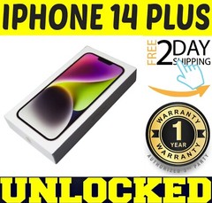 APPLE IPHONE 14 PLUS 128GB MIDNIGHT (FACTORY UNLOCKED) 🔋100% BATTERY🔋✤SEALED✤