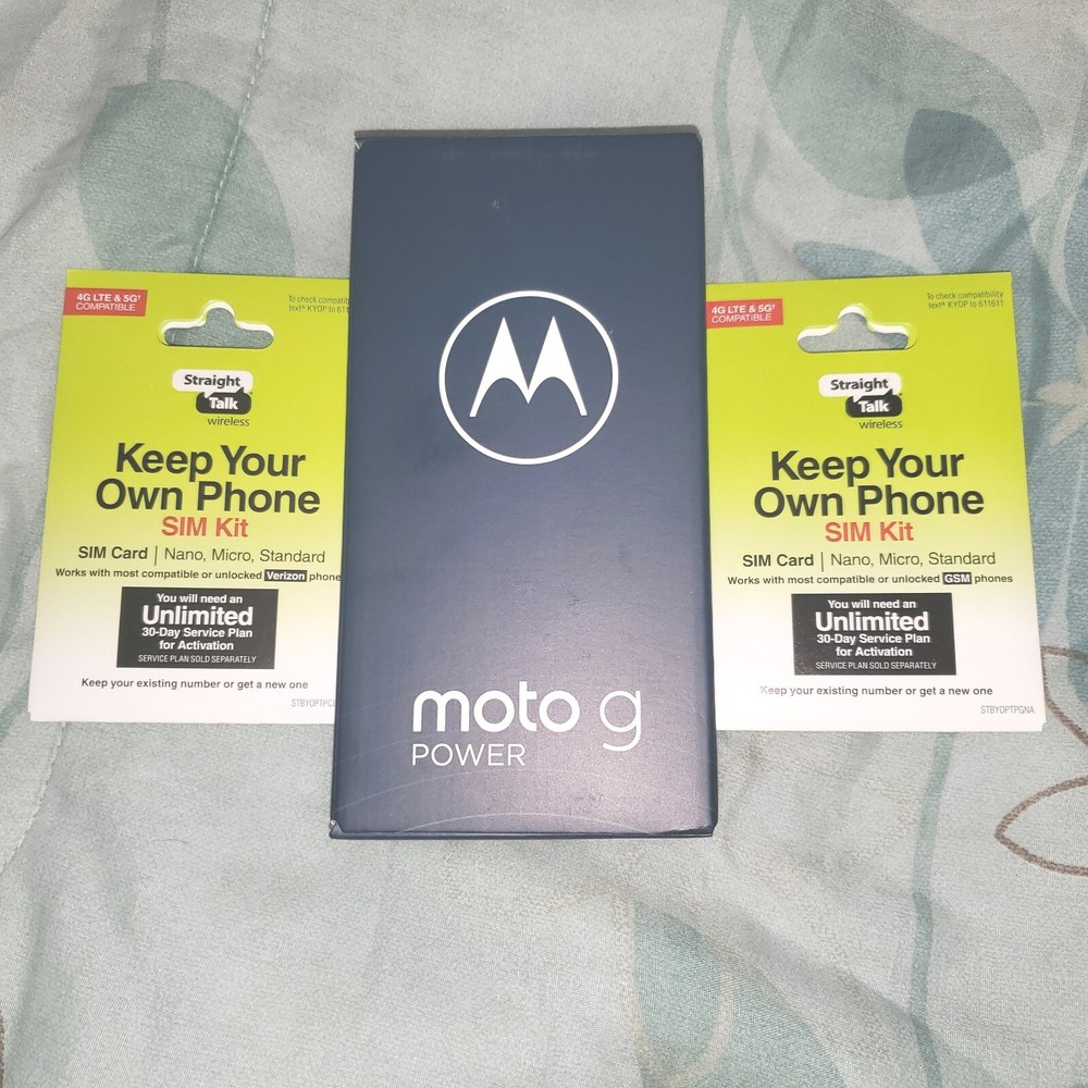 Motorola Moto G Power 2022 – 64GB – Dark Grove (Unlocked) comes with ST Sim Kit