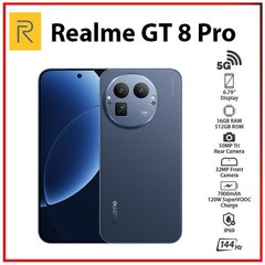 Realme GT 8 Pro 5G 16GB+512GB BLUE Dual SIM Global Ver. Android Cell Phone
