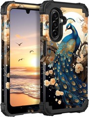 Samsung Galaxy A17 Case, Heavy-Duty Shockproof Hard Plastic Bumper + Soft Silico