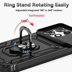 Protective Case for Motorola Moto G Power 2026/2025, Black, with Slide Camera Co