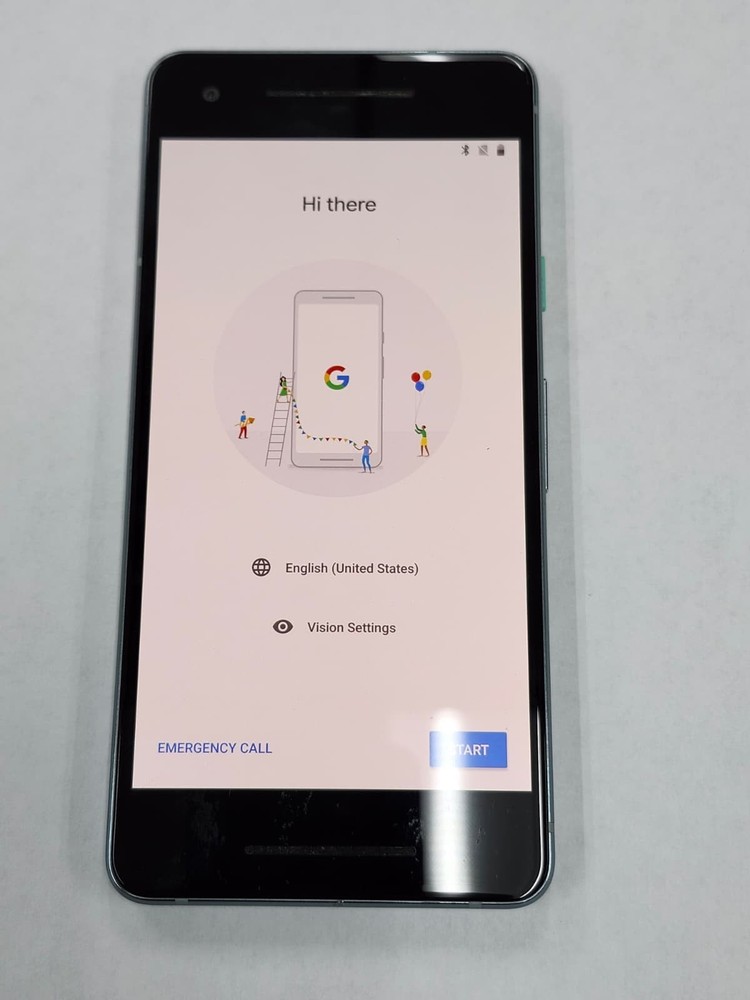 DEFECTIVE – Google Pixel 2 – 64 GB – Blue – Unlocked – G011C – 12520