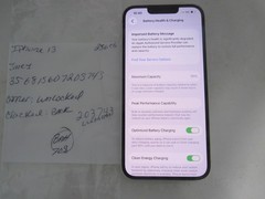 Apple iPhone 13 , 256GB White (Unlocked) CRACKED Back Clean IMEI