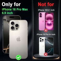 iPhone 16 Pro Max Case, Glow in The Dark Three Layer Heavy Duty Shockproof Prote