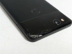 Google Pixel 2 Black Broken Back Purplish Display 64GB Unlocked Smartphone READ