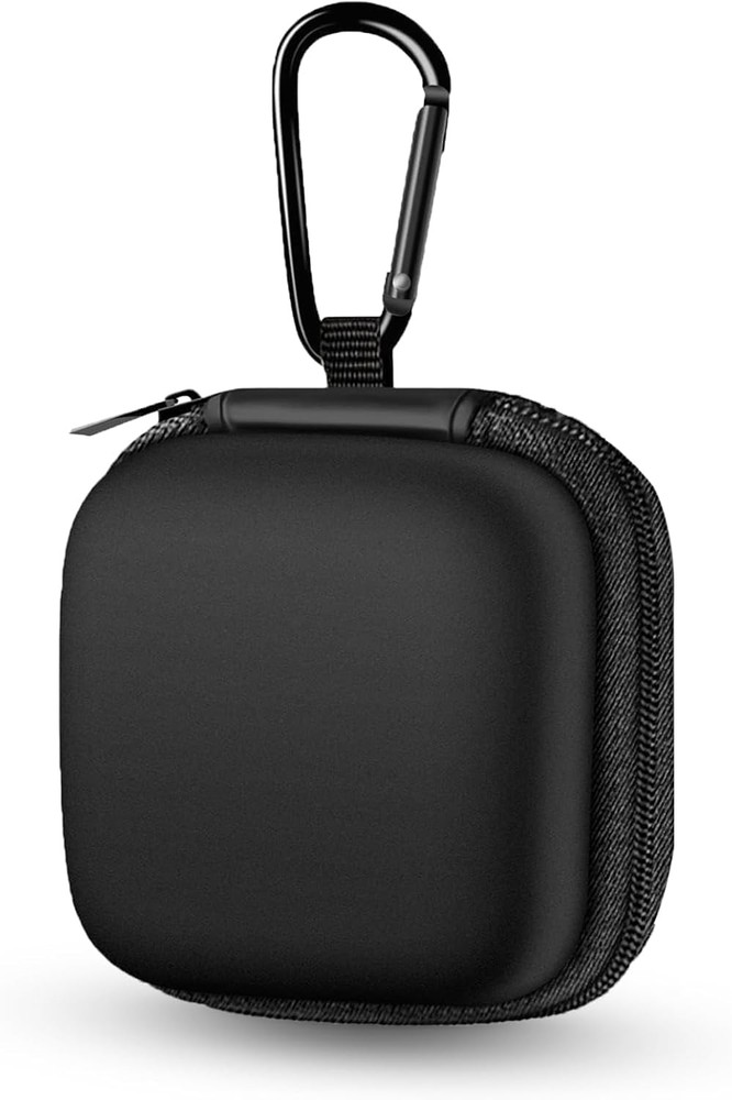 EVA Storage Bag for Earbuds and Phone Accessories, Portable with Carabiner Clip