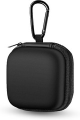 EVA Storage Bag for Earbuds and Phone Accessories, Portable with Carabiner Clip