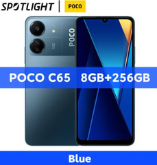 (Unlocked)NEW Xiaomi POCO C65 Dual SIM Android Mobile Phone AU – Blue/8GB+256GB