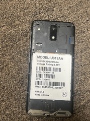 Calypso U319AA Cellphone (Blue 16GB) AT&T CRACKed Screen