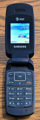 Samsung SGH-A137 – Navy Blue and Black ( AT&T ) Small Cellular GSM Flip Phone