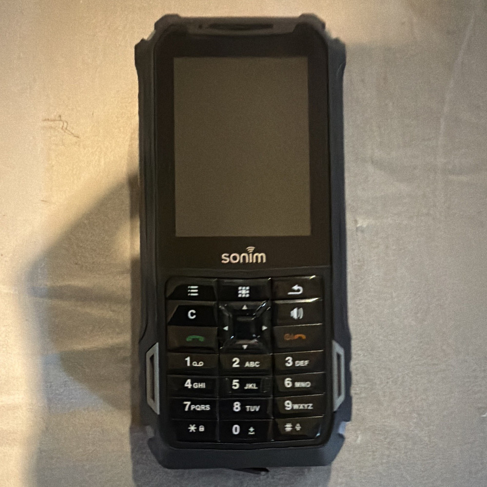 Sonim XP8 Verizon Rugged Bar Phone Keypad Black 128GB iOS Used