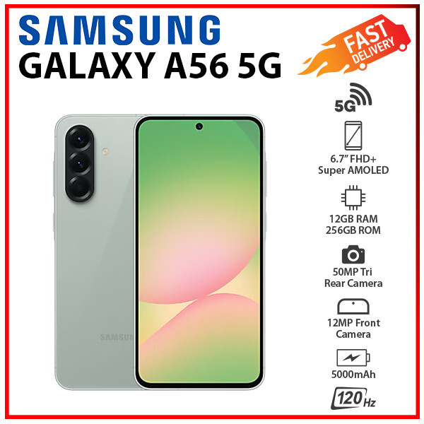 Samsung Galaxy A56 5G 12GB+256GB OLIVE Dual SIM Unlocked Android Cell Phone