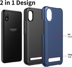 Cloud Mobile Stratus C8 Case with Screen Protector, Dual Layer Shockproof Protec