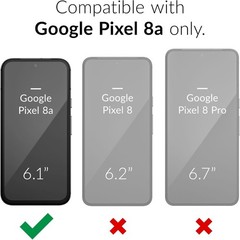 For Google Pixel 8a Case Heavy Duty Rugged Shockproof Protective Defender Cover