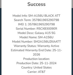 Samsung Galaxy A15 5G 128GB 6.5” – Blue Black – For Parts- See Pics
