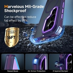 Slim Translucent Matte Case for Samsung Galaxy S26 Ultra, Magnetic with Kickstan