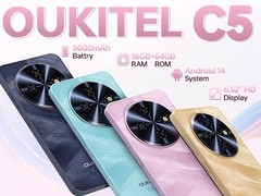 New OUKITEL C5|Unlocked 6.52” HD+Display Android 14 Global Version Cell Phone PK