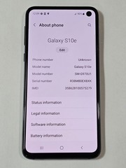 Samsung Galaxy S10e – 128 GB – G970U1 – Prism Black (Factory Unlocked)