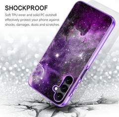 Samsung Galaxy A15 5G Case, Glow in The Dark Hybrid Hard PC Soft TPU Bumper Cove