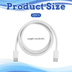 USB C to USB C Cable 3FT 2 Pcs 60W Fast Charging Nylon Braided TypeC Charger Cor