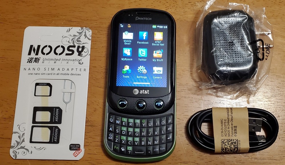 Pantech Pursuit 2 II P6010 Black & Green *Rare Slider Phone *Network Unlocked