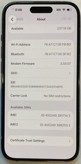 TESTED USED GSM UNLOCKED iPhone 15, 256GB A2846 MTM43LL/A iOS 26.4.1 89% BATTERY