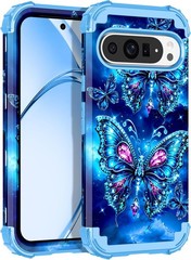 Google Pixel 10 Pro XL Case 2025, Glow in The Dark Three Layer Heavy Duty Shockp