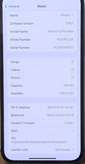 Apple MLKP3LL/A iPhone 13 Pro Max 128GB Sierra Blue T-Mobile-AS-IS / FOR PARTS!