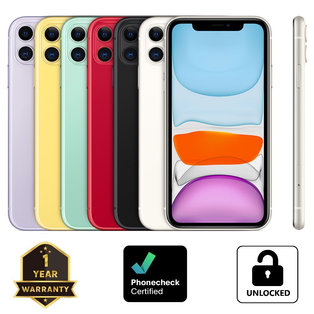 Apple iPhone 11 – 64GB | 128GB – A2111 (Unlocked CDMA + GSM) – Excellent