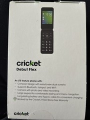 NOB U1030AC Cricket Wireless Debut Flex 4GB Graphite Gray Prepaid Flip Phone