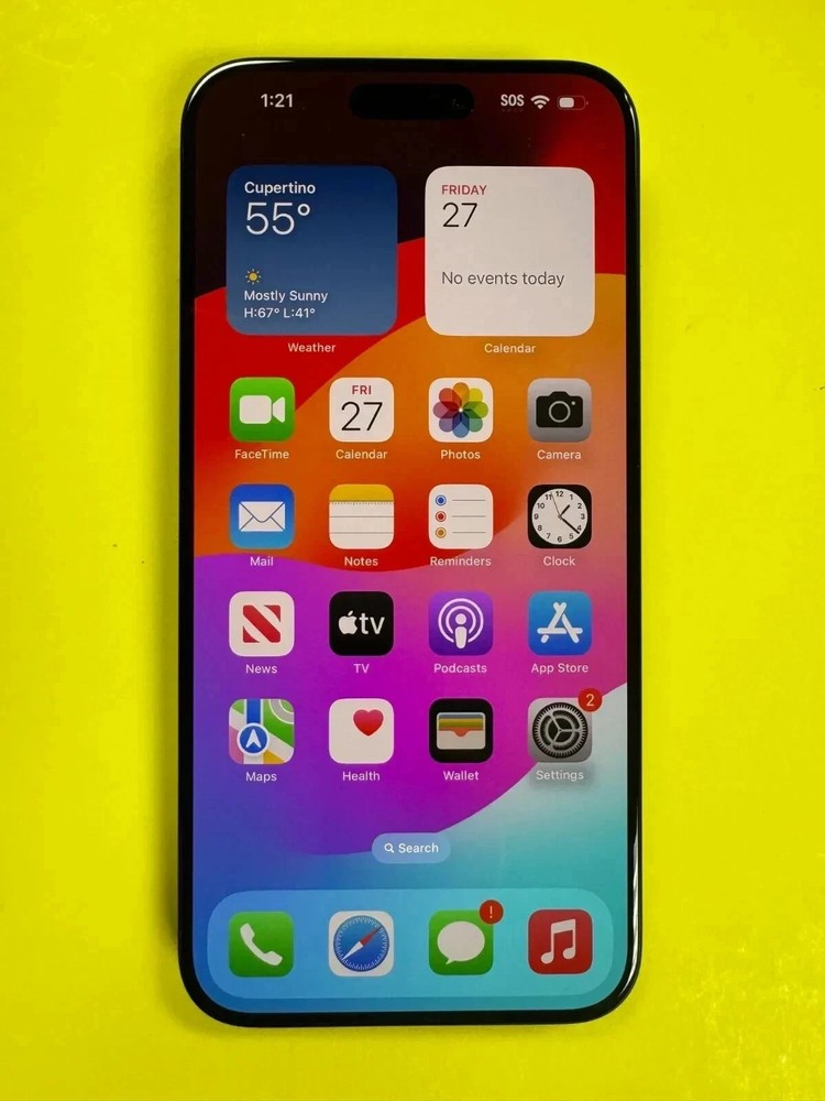 Apple iPhone 15 Pro Max – 256GB – Blue Titanium (Unlocked) Replaced Back Plate