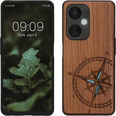 Wood Case for OnePlus Nord CE 3 Lite 5G / Nord N30 5G – Navigational Compass Des