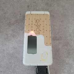 docomo Q-POT SH-04C white milk Japanese Flip Phone Limited Rare w/box Japan