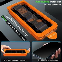 For iPhone 17 Pro 6.3 inch Screen Protector,Front Tempered Glass,Side-Back Film