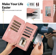 iPhone 13 Case Wallet with Card Holder Women Men, RFID Blocking PU Leather Flip