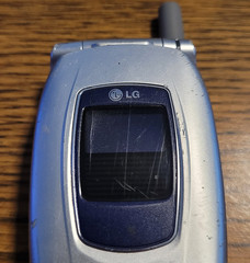 LG VX6000 – Silver and Blue ( Verizon ) Very Rare Cellular Flip Phone – READ