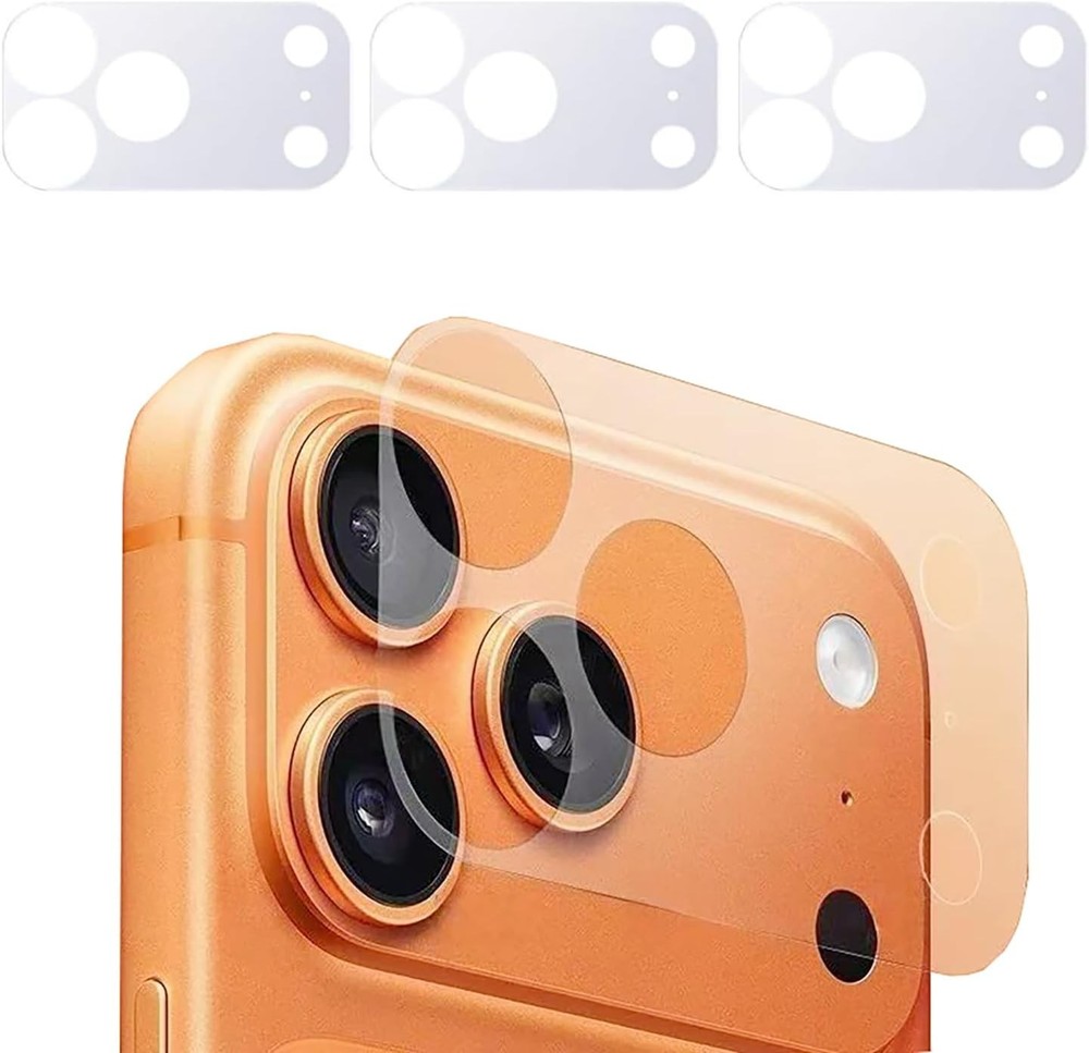 Matte Scratch-Resistant Hollow Lens Film – 3 Pack Camera Protector for iPhone 17