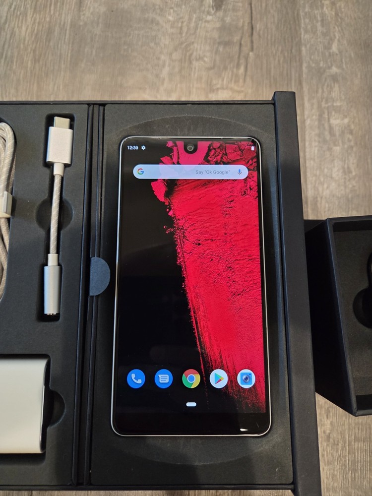 Essential PH-1 Smartphone 128GB Pure White Bundle +360 Camera Module Excellent!
