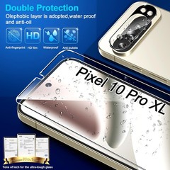 6.8 inch 3 Pack Glass Screen Protector for Google Pixel 10 Pro XL with Camera Le